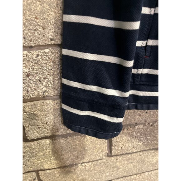 Navy Striped Fat Face The Airlie Half-Zip Sweatshirt UK10/EUR38/USA6 100% Sustai - Picture 7 of 12